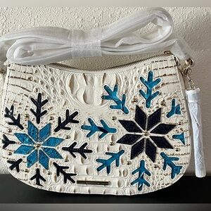 NWT Brahmin SHAYNA in SNOWBALL SNOWDRIFT Crossbody 2